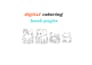 make digital coloring book pages for children